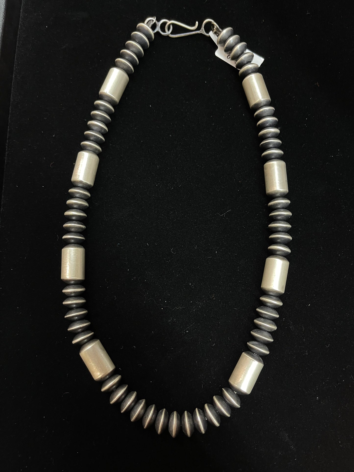 18" 10mm Disc Navajo Pearls and Barrel Beads by Tonisha Haley