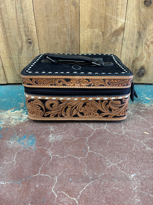 Black Boot Stitched Jewelry Box