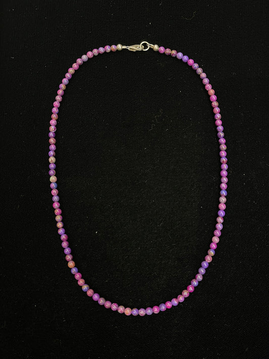 16" 4mm Purple Mojave Necklace