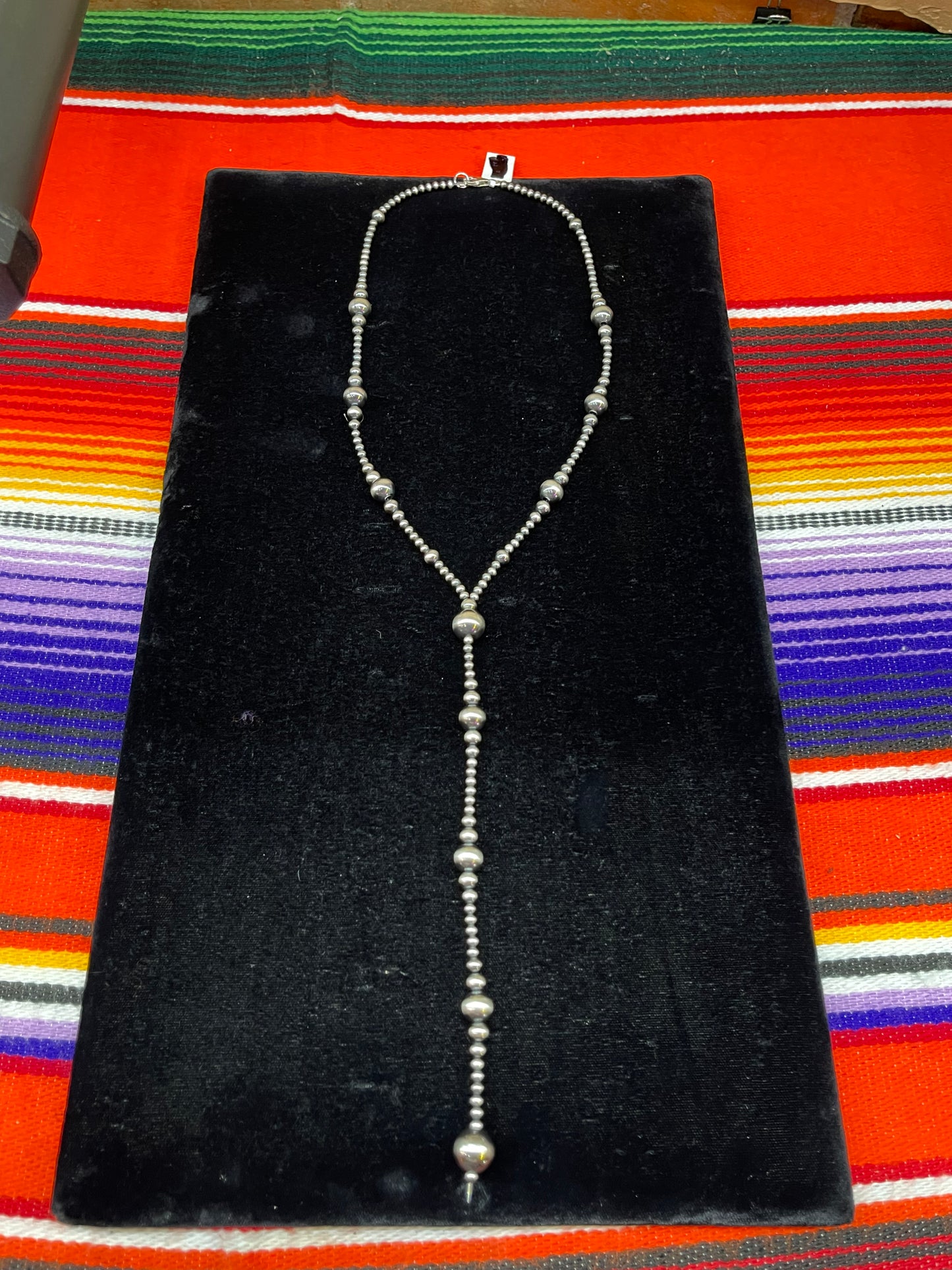 Navajo Pearls Lariat Style Necklace