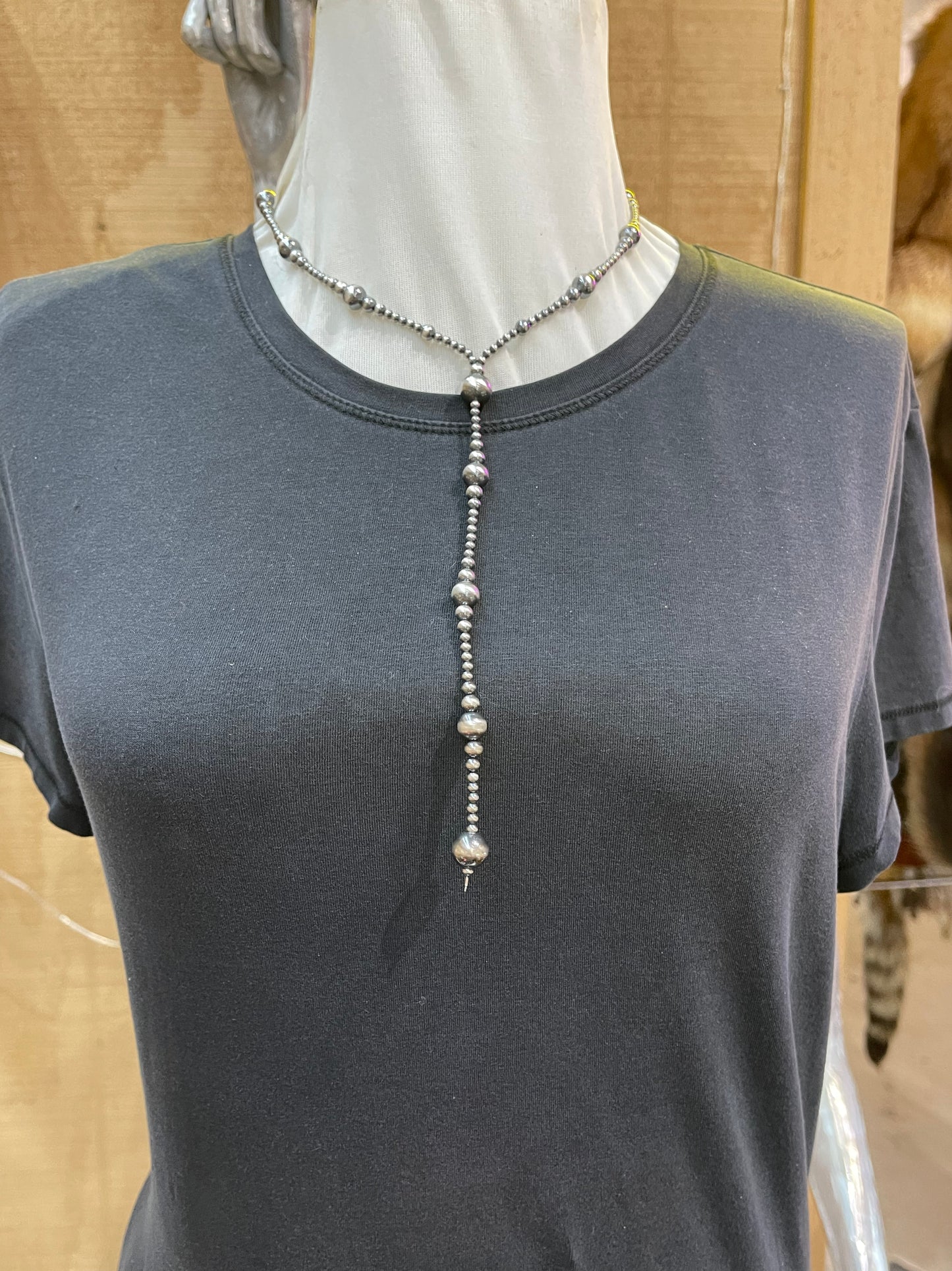 Navajo Pearls Lariat Style Necklace