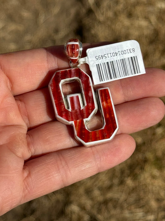 OU Sooners Inlay Pendant - Oklahoma University