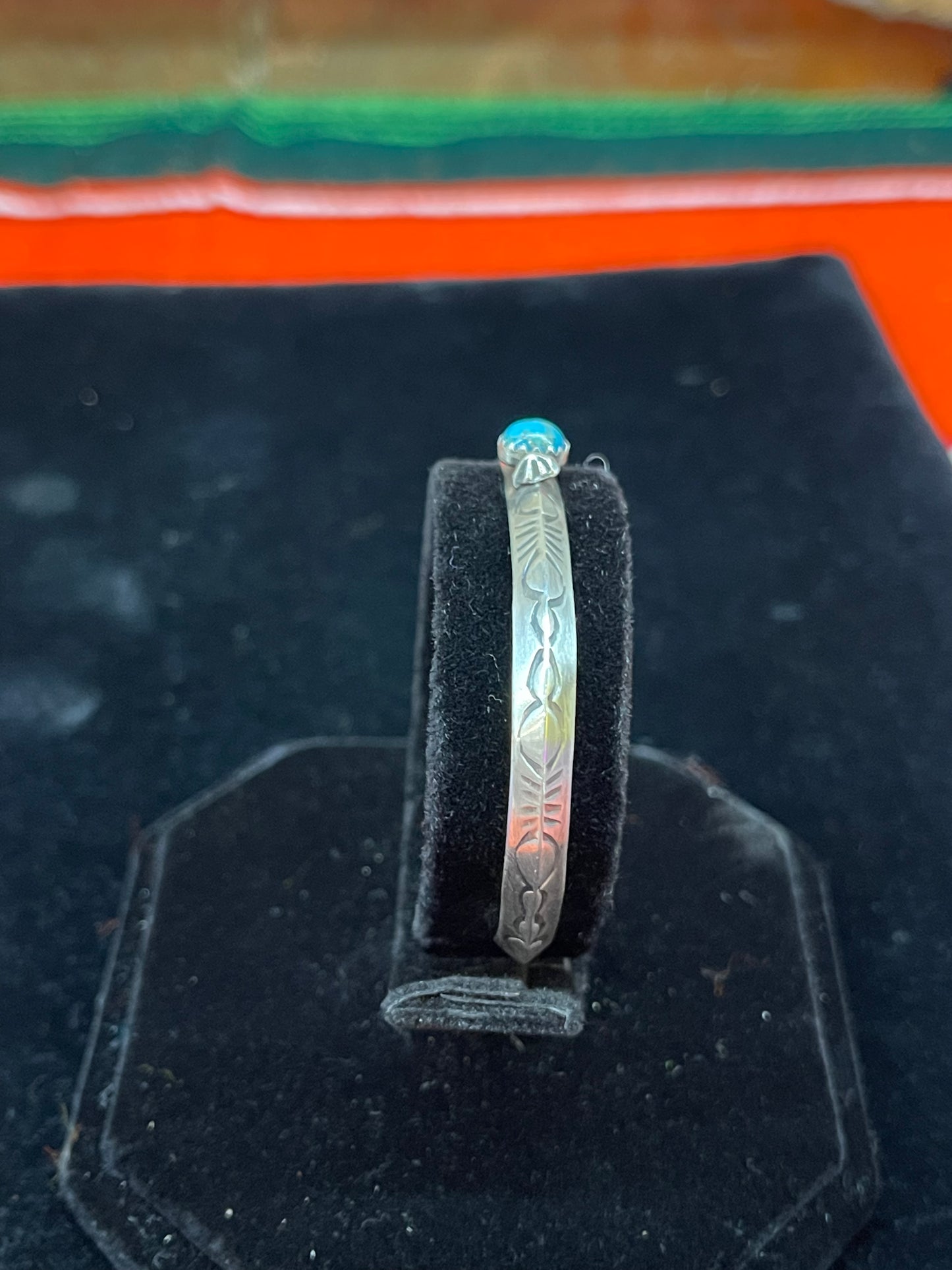 Navajo Bracelet with Turquoise Stone