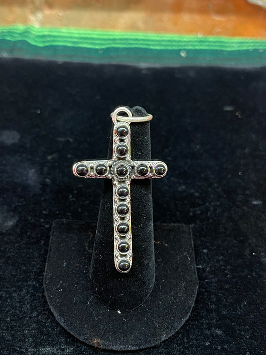 Black Onyx Cross Pendant