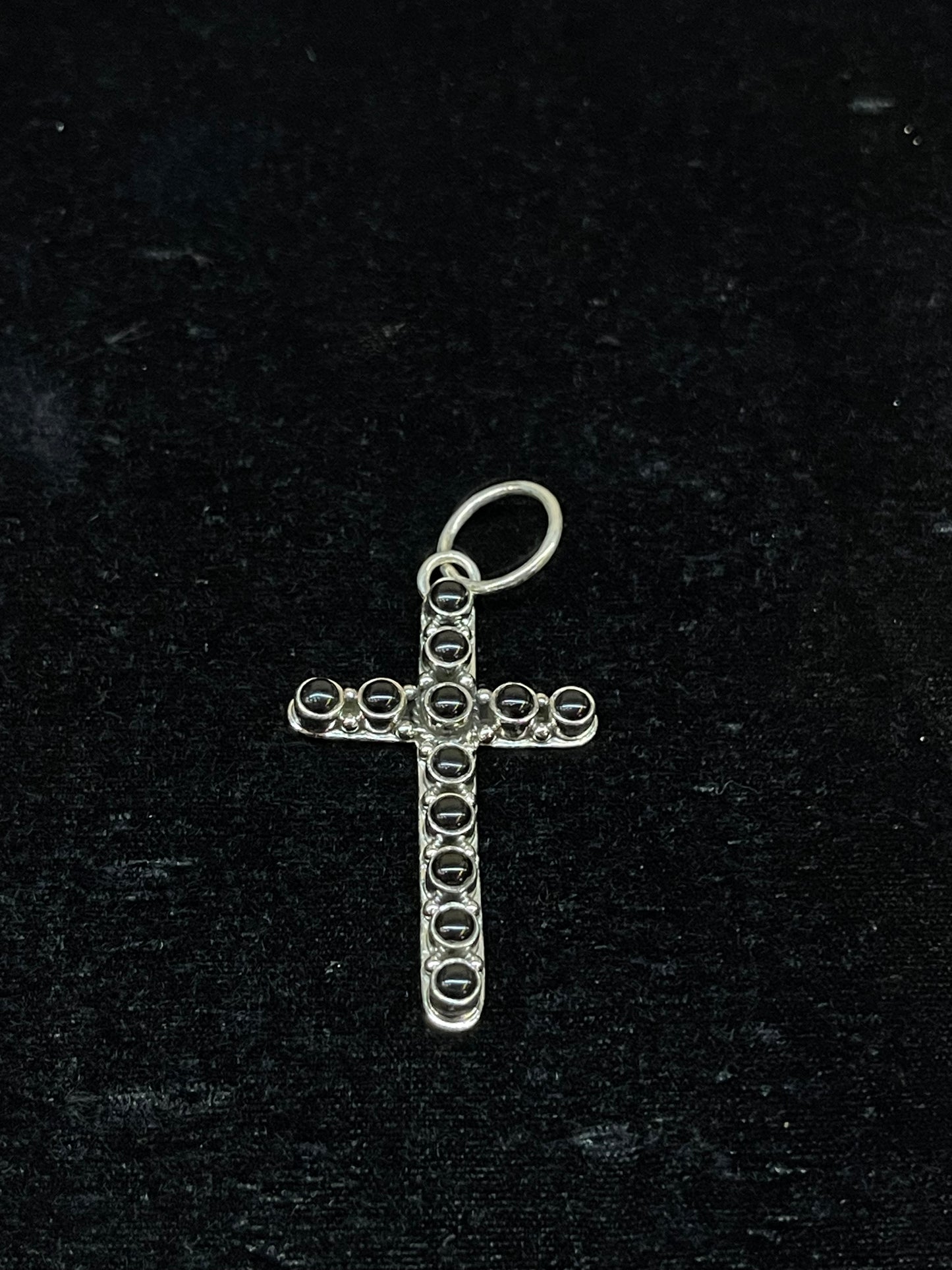 Black Onyx Cross Pendant