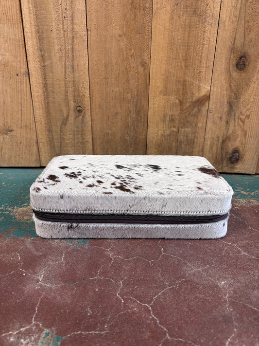 Rectangular Cowhide Jewelry Box