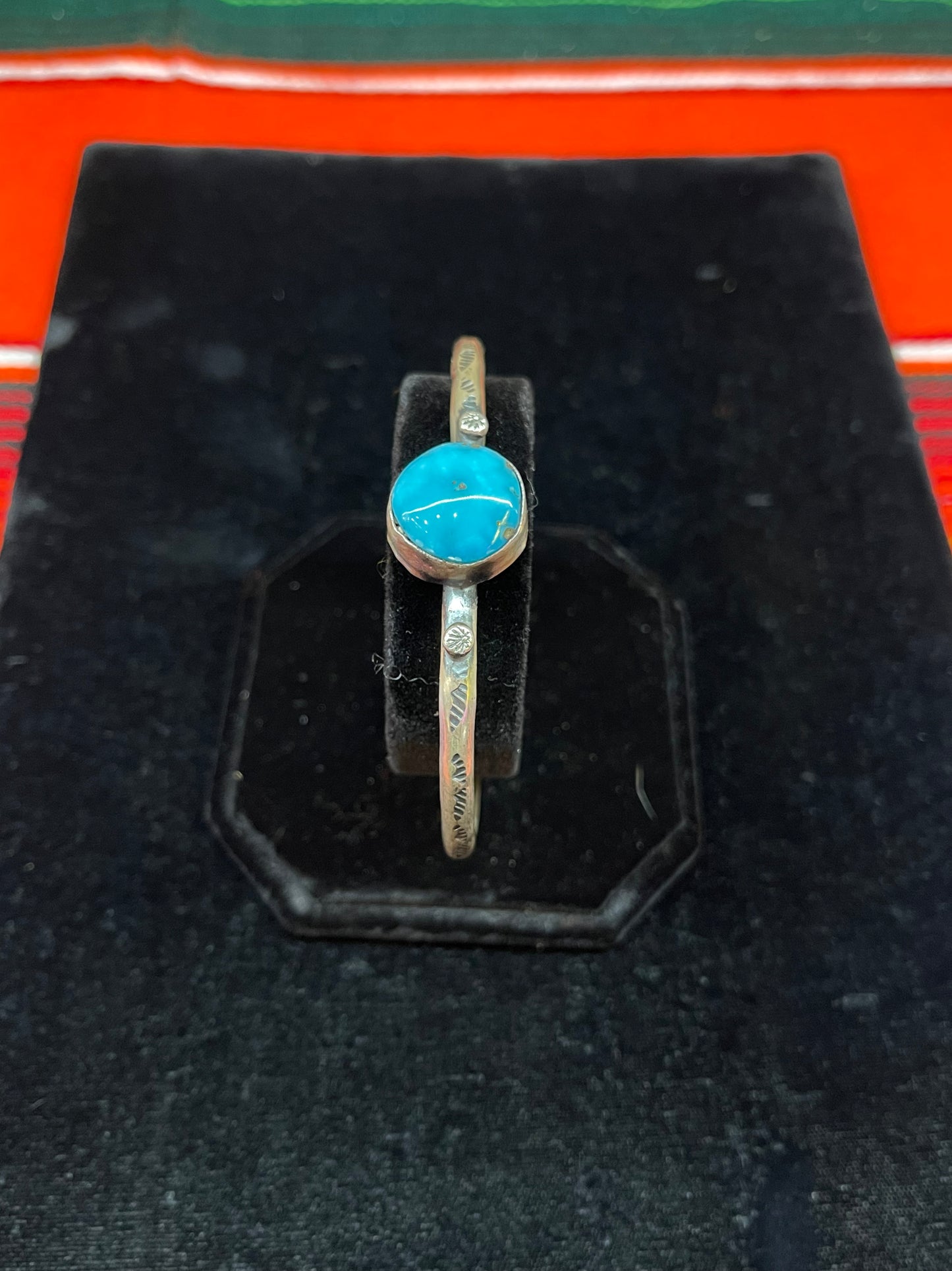 Kingman Turquoise Circle Bracelet