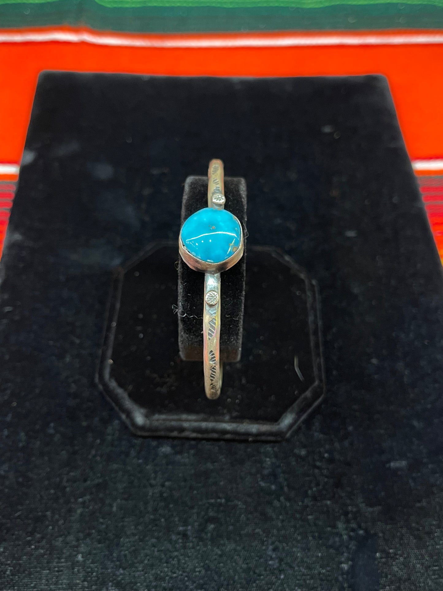 Kingman Turquoise Circle Bracelet