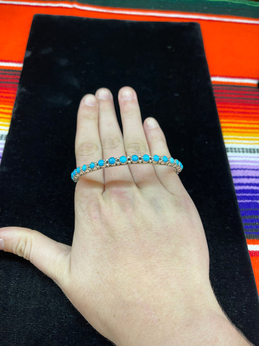 Sleeping Beauty Turquoise Bangle by Gaynell Parker & Shona Yazzle