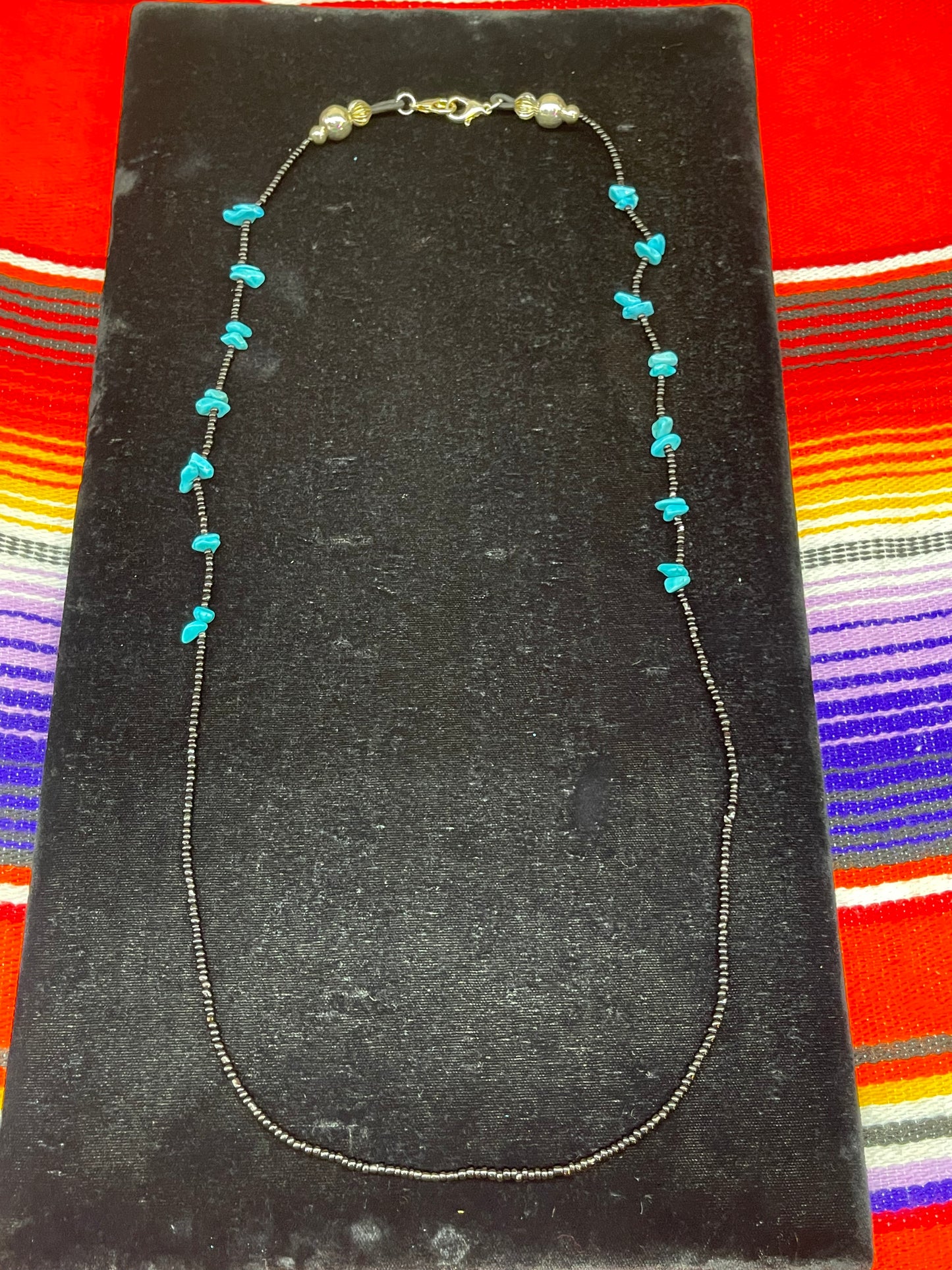 Beaded Necklace with Turquoise