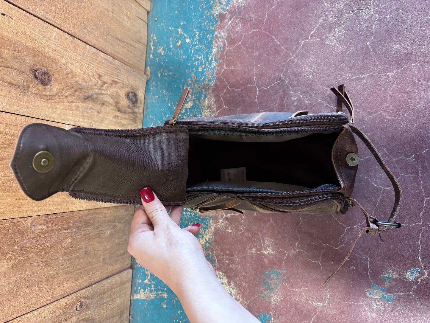 Brown Leather Shaving Kit