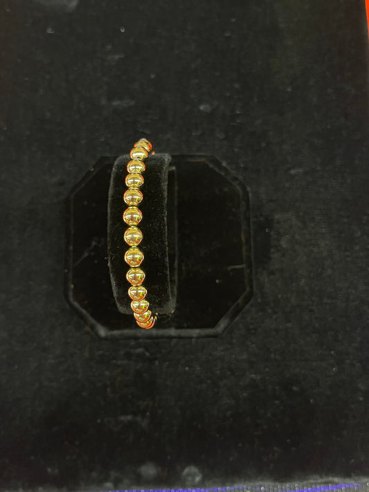 14K Gold Filled Stretchy Bracelet 6mm