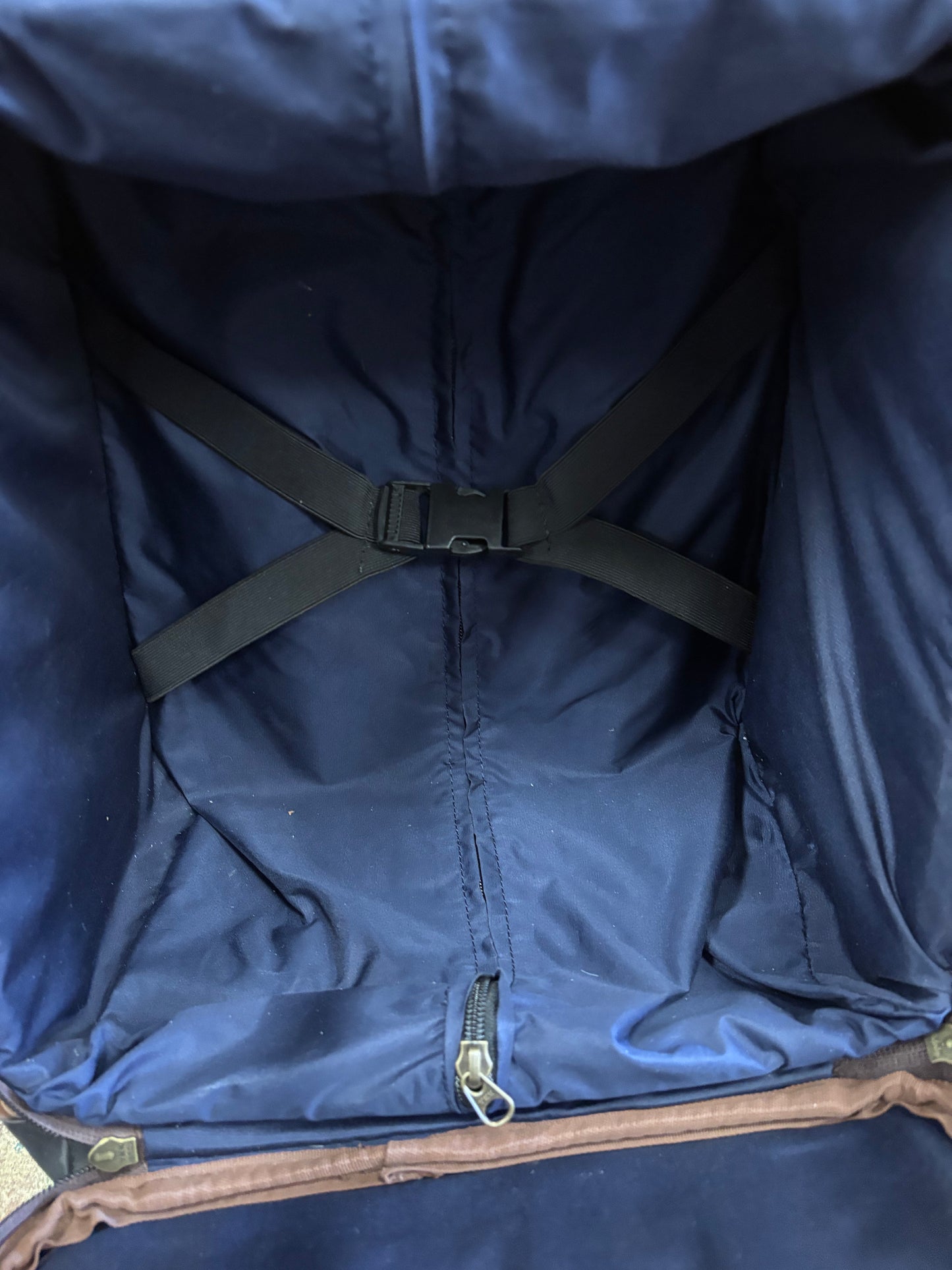 Small Tan Light Gold Flower Tooled Suitcase