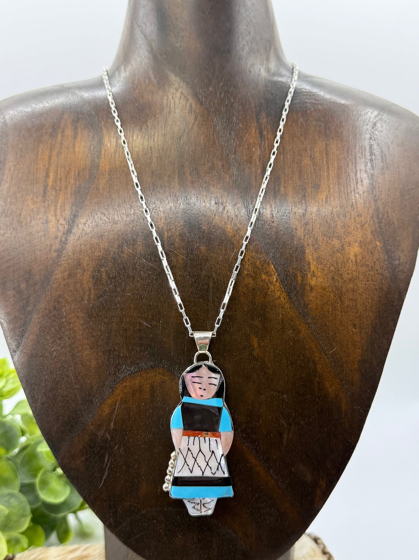 16" Maiden Pendant by Joyce Waseta, Zuni