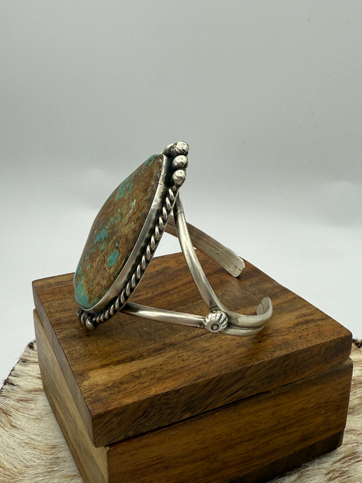 Royston Turquoise Cuff by Augustine Largo, Navajo