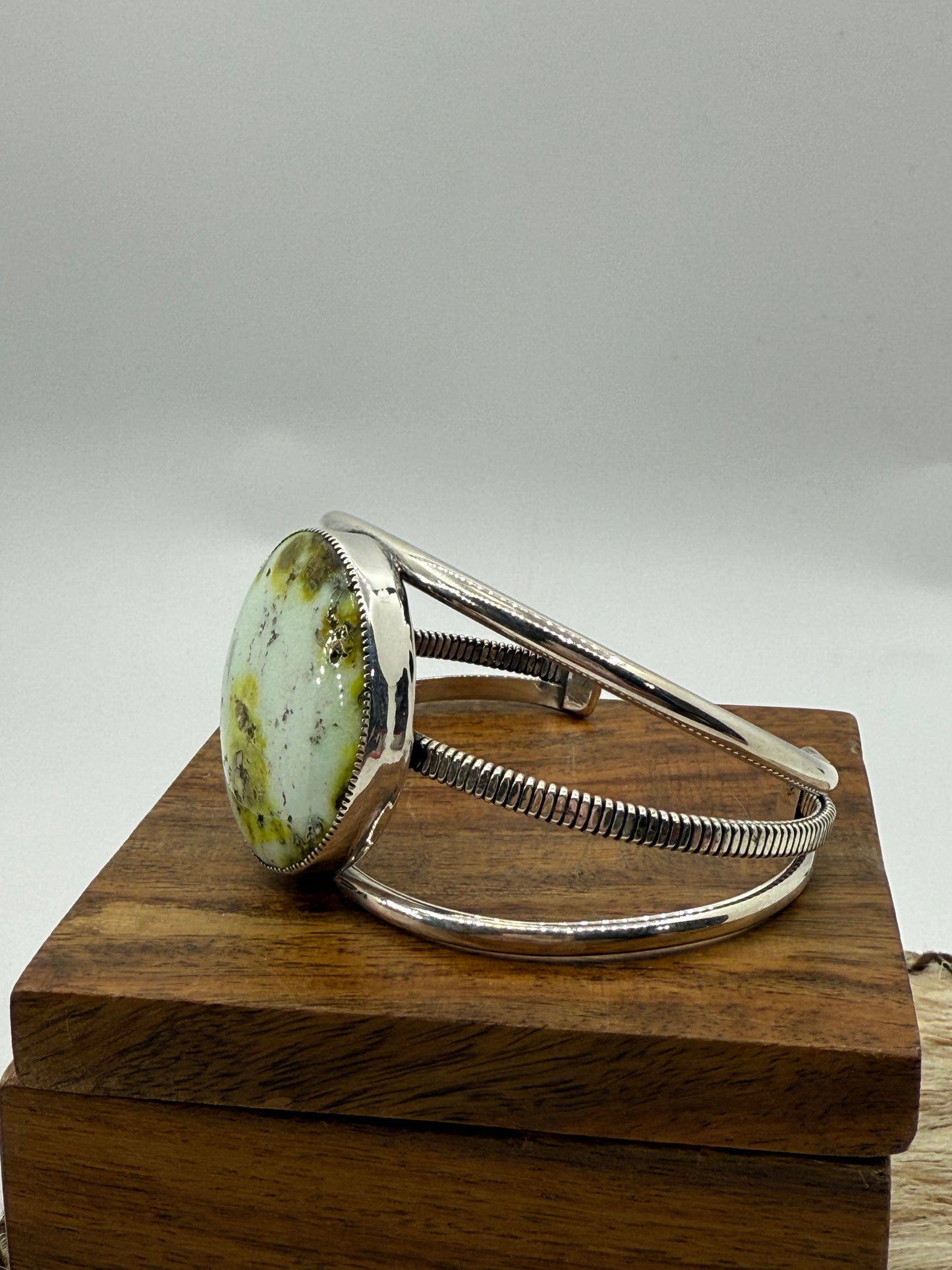 Palomino Turquoise Cuff by Roy Tom, Navajo