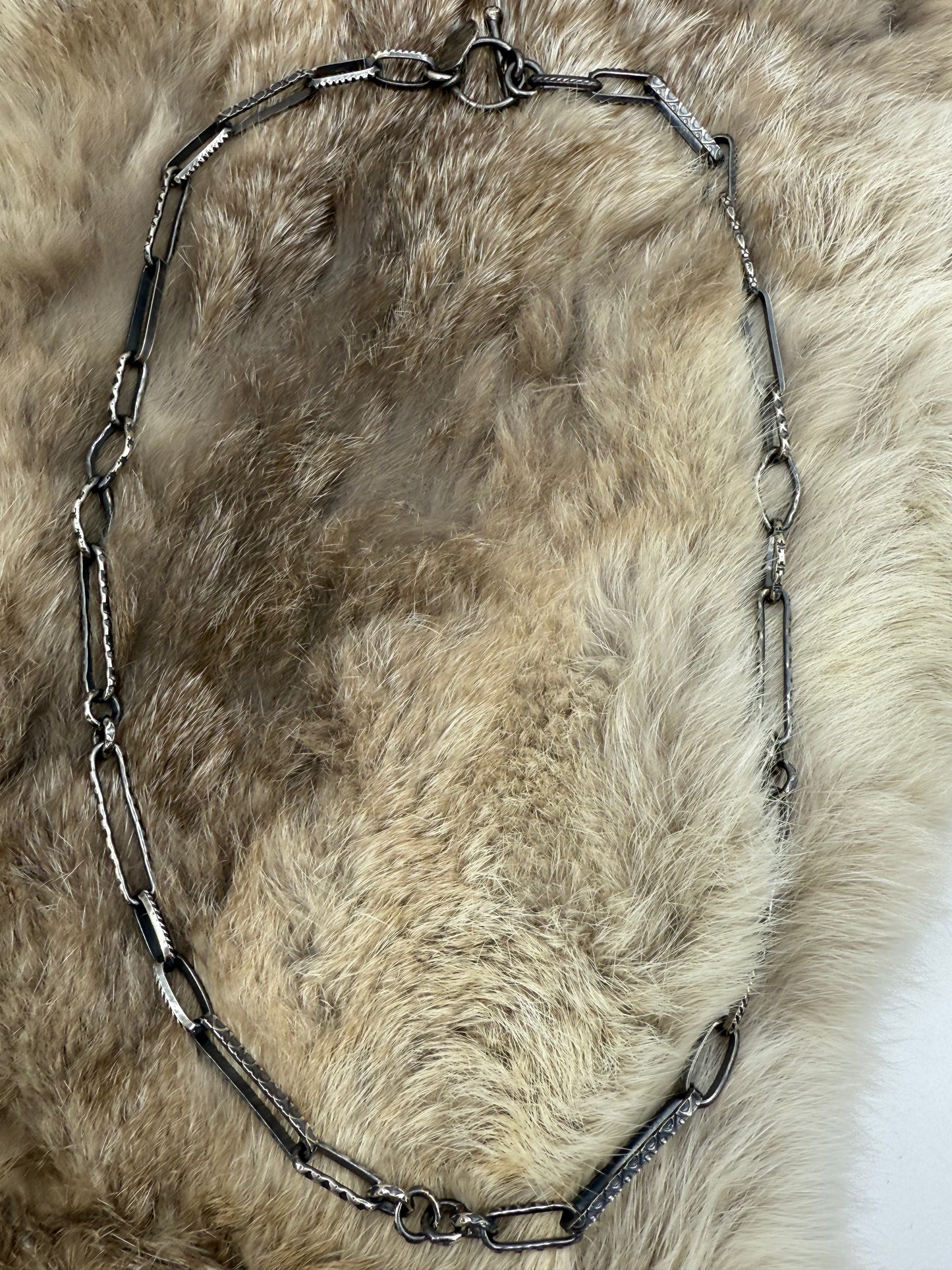 21.5" Handmade Paperclip Chain Neckalce by Bad Bronc