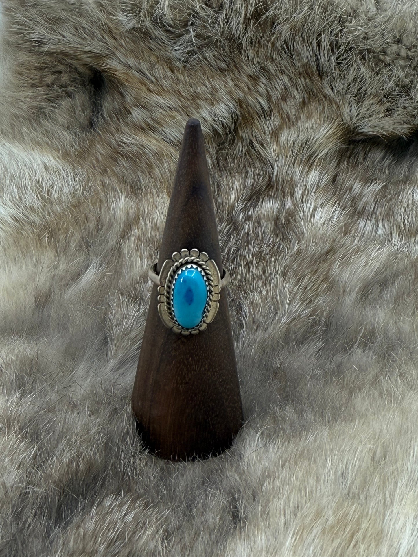 6.5 Turquoise Ring by Nelson Morgan, Navajo