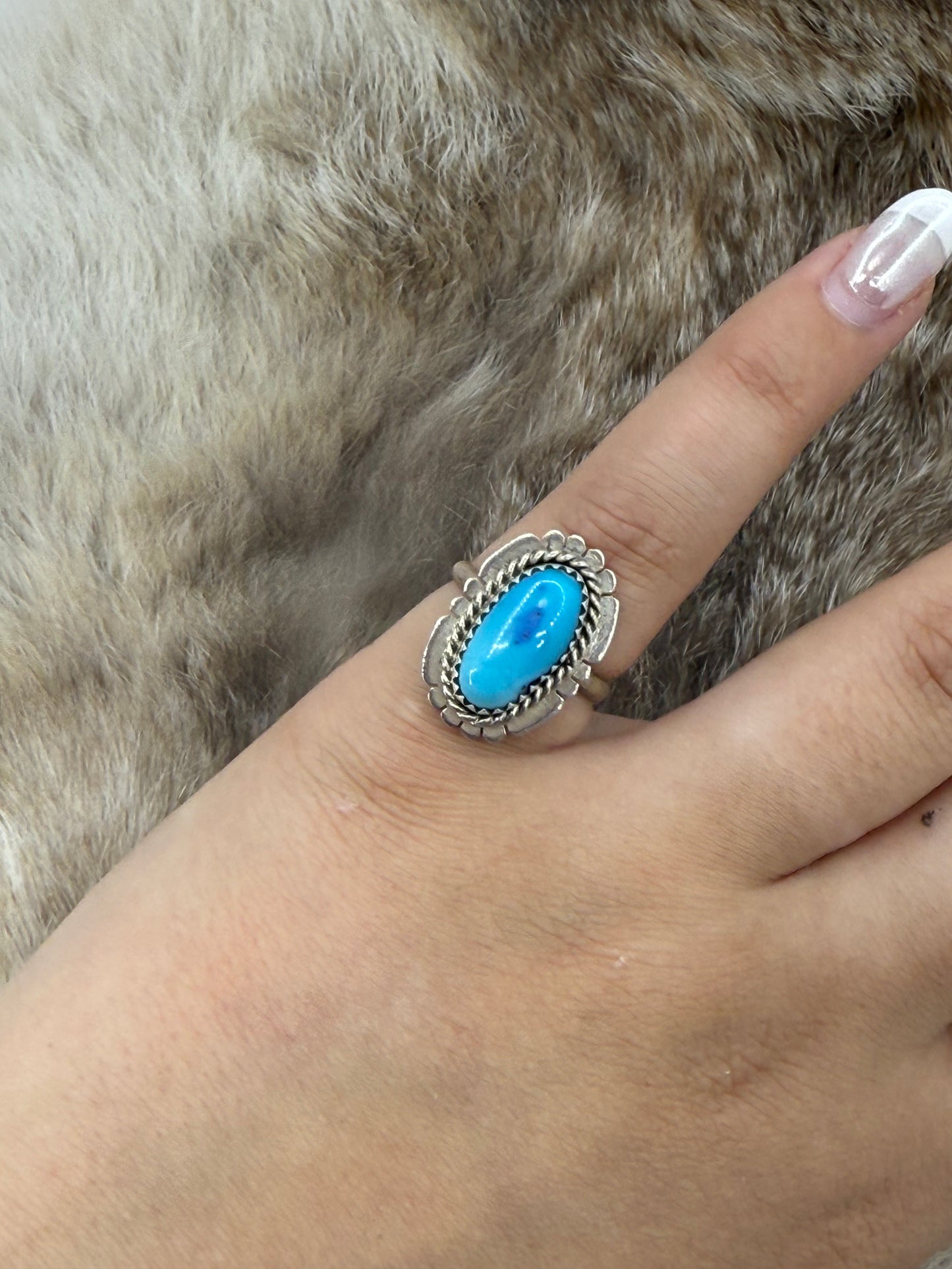 6.5 Turquoise Ring by Nelson Morgan, Navajo