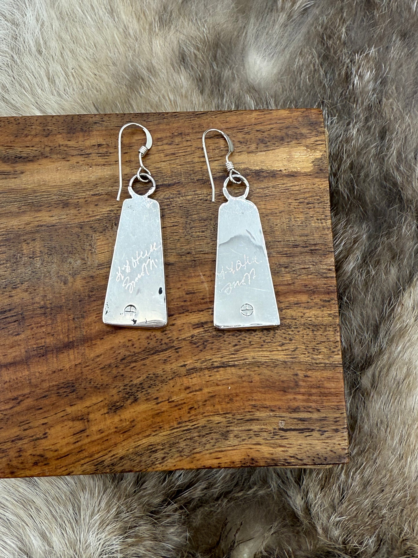 Inlay Trapezoid Slabs by Leander Othole, Zuni
