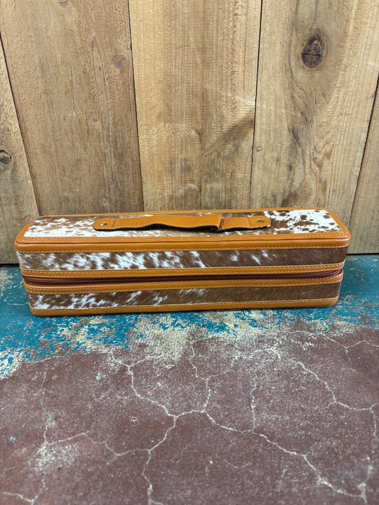 Brown Cowhide Leather Bracelet Jewelry Box