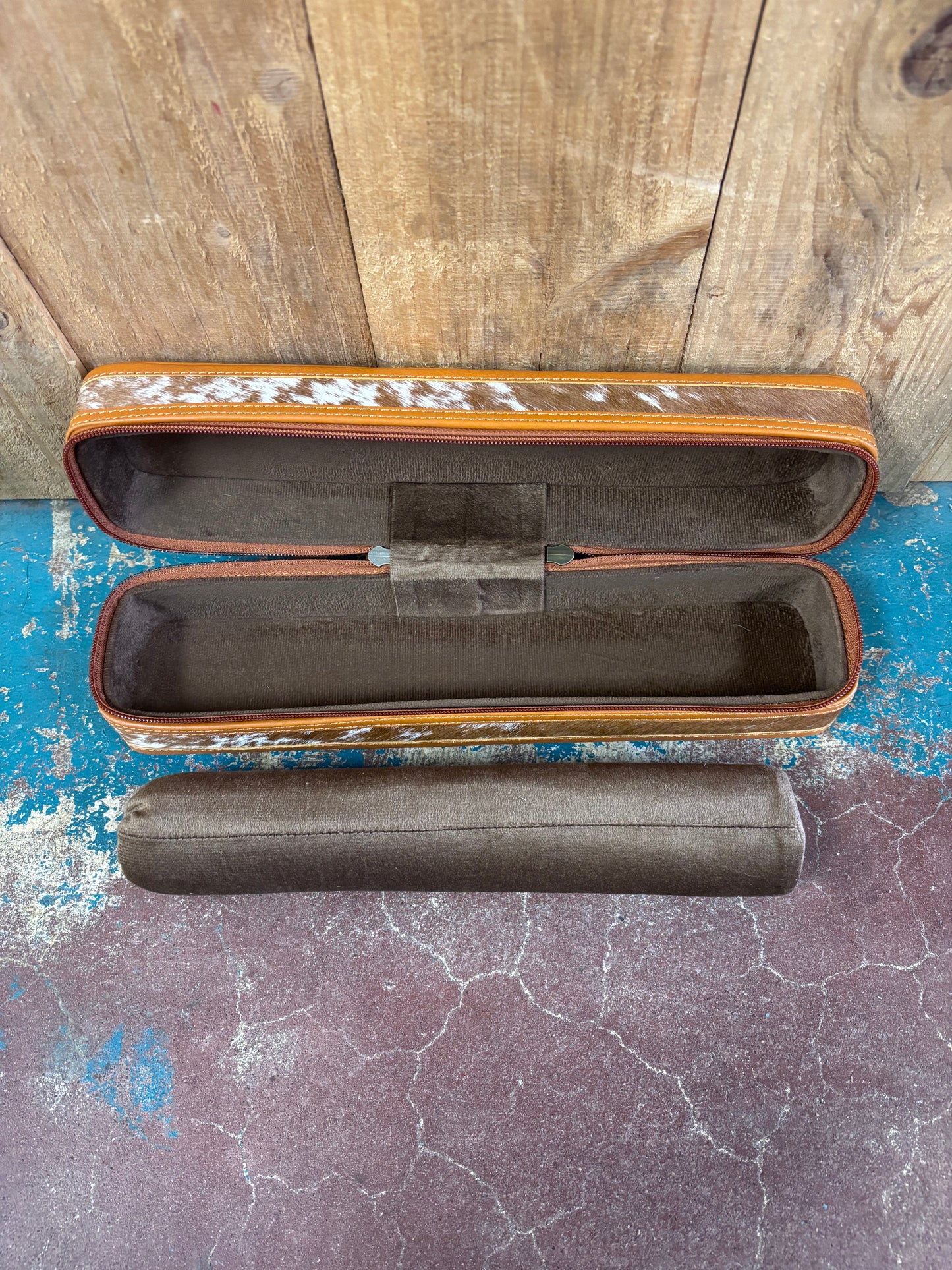 Brown Cowhide Leather Bracelet Jewelry Box