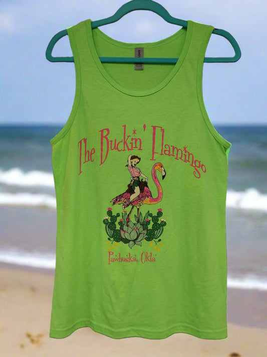 Original Buckin' Green Tank Top Shirt