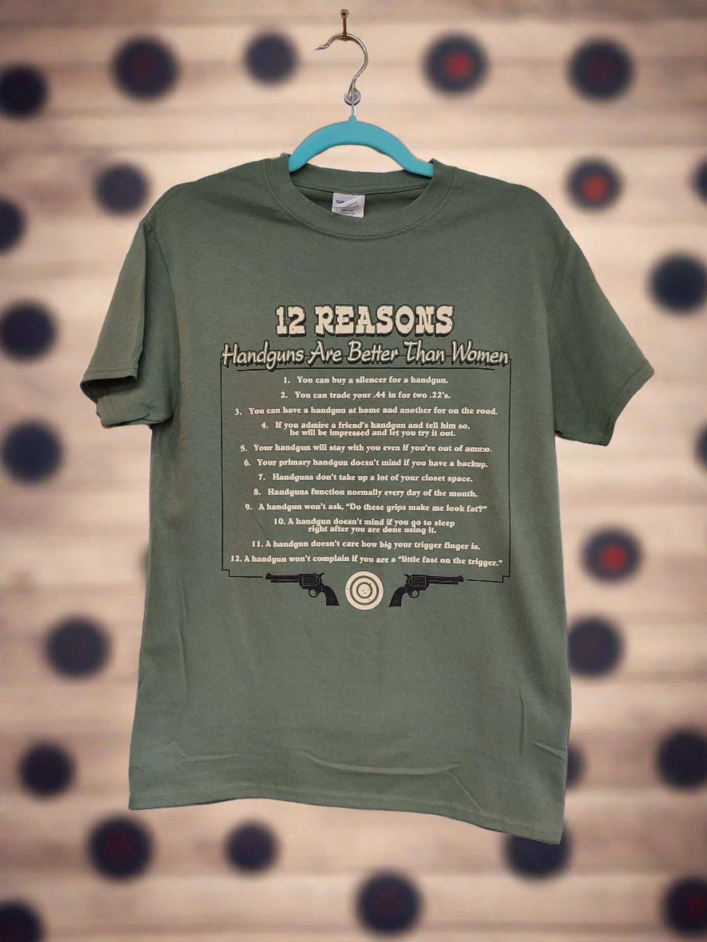 12 Reasons Handguns are Better Than Women Shirt