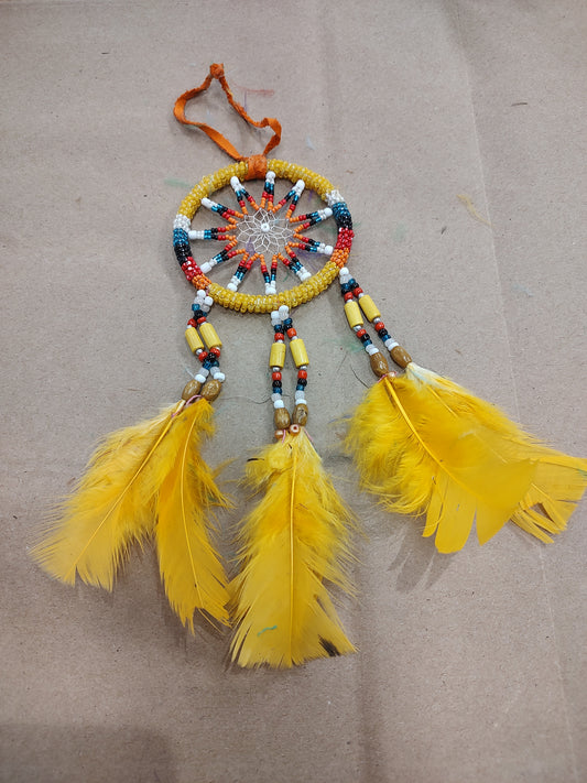 3 inch Beaded Dreamcatcher