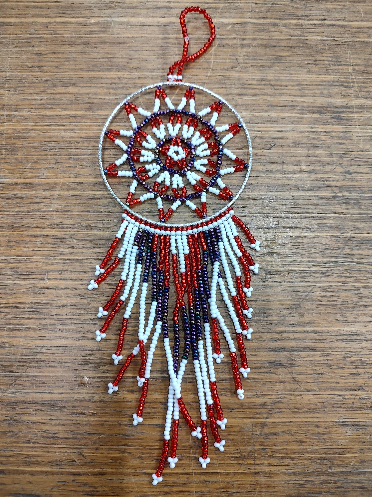 Beaded Dreamcatcher ornament