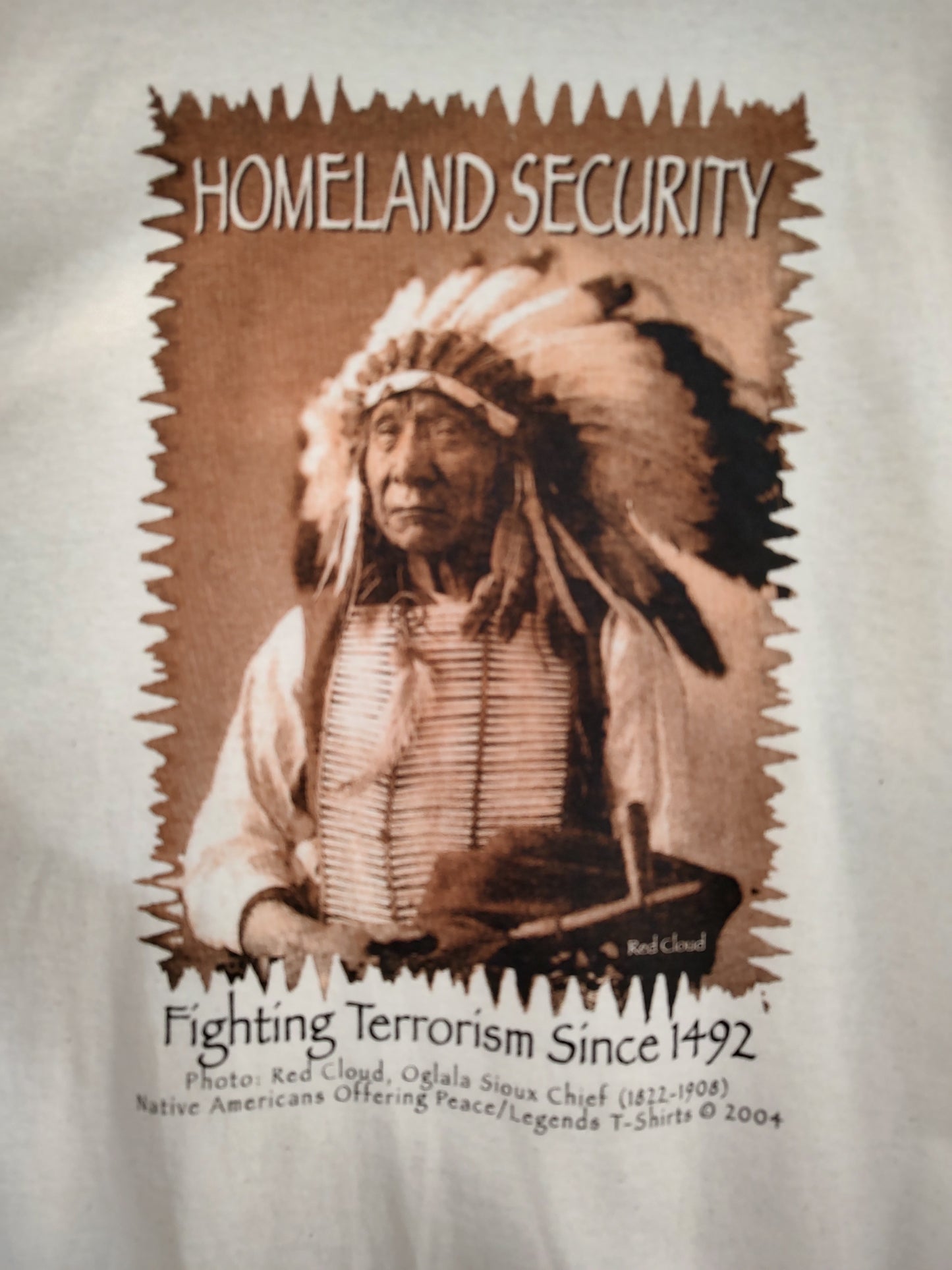 Homeland Security (Native American) Headdress Shirt