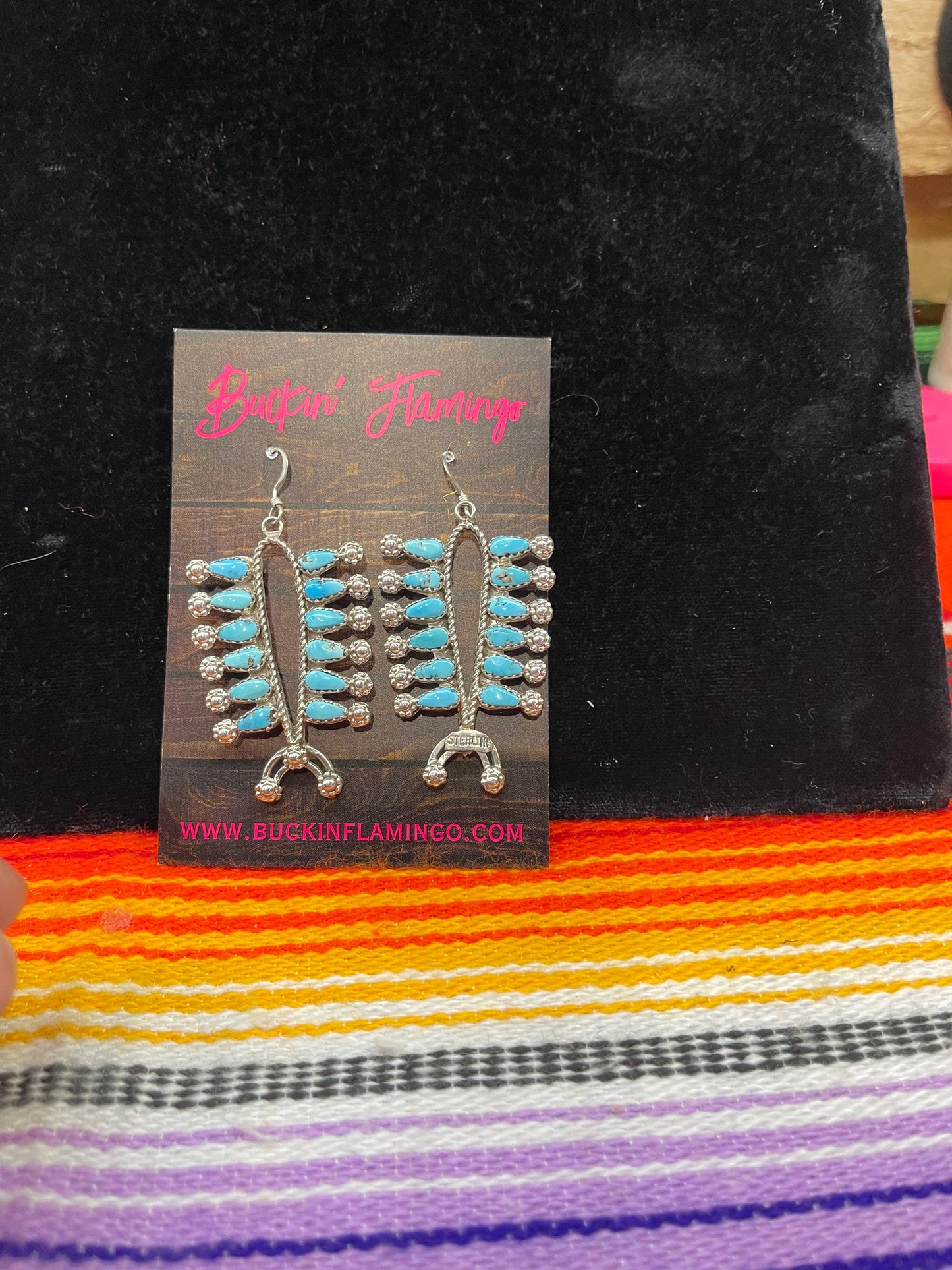 Reversible Sleeping Beauty & Coral Earrings