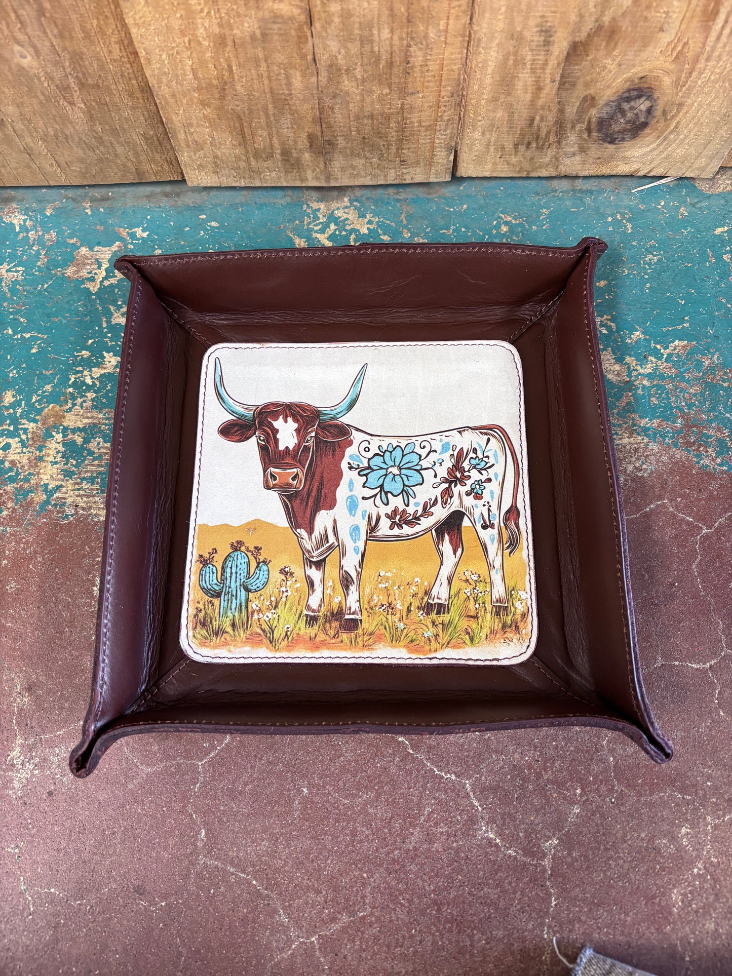 Cow Jewelry Tray