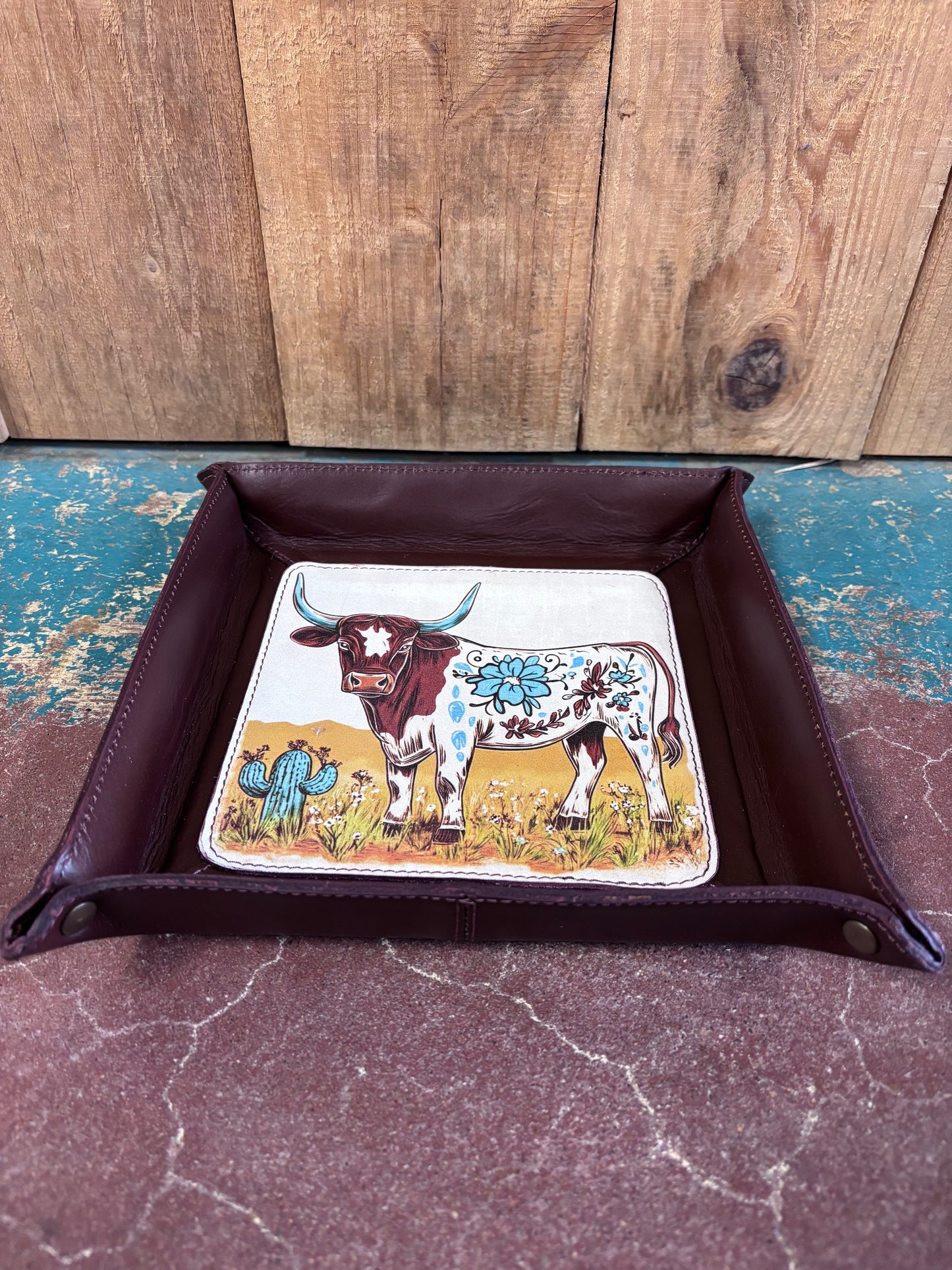 Cow Jewelry Tray