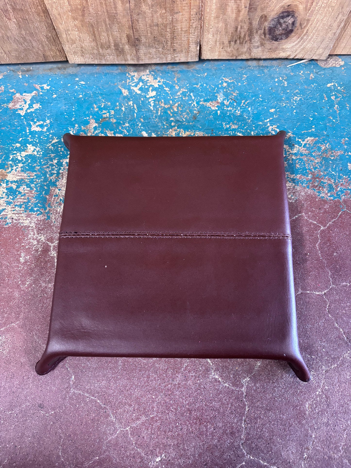 Turquoise Bird/Feather Tooled Jewelry Tray