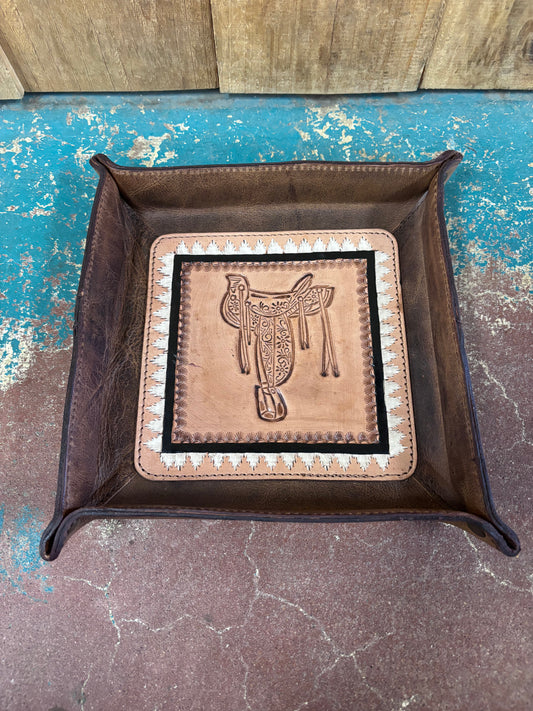 Saddle Tooled Jewelry Tray