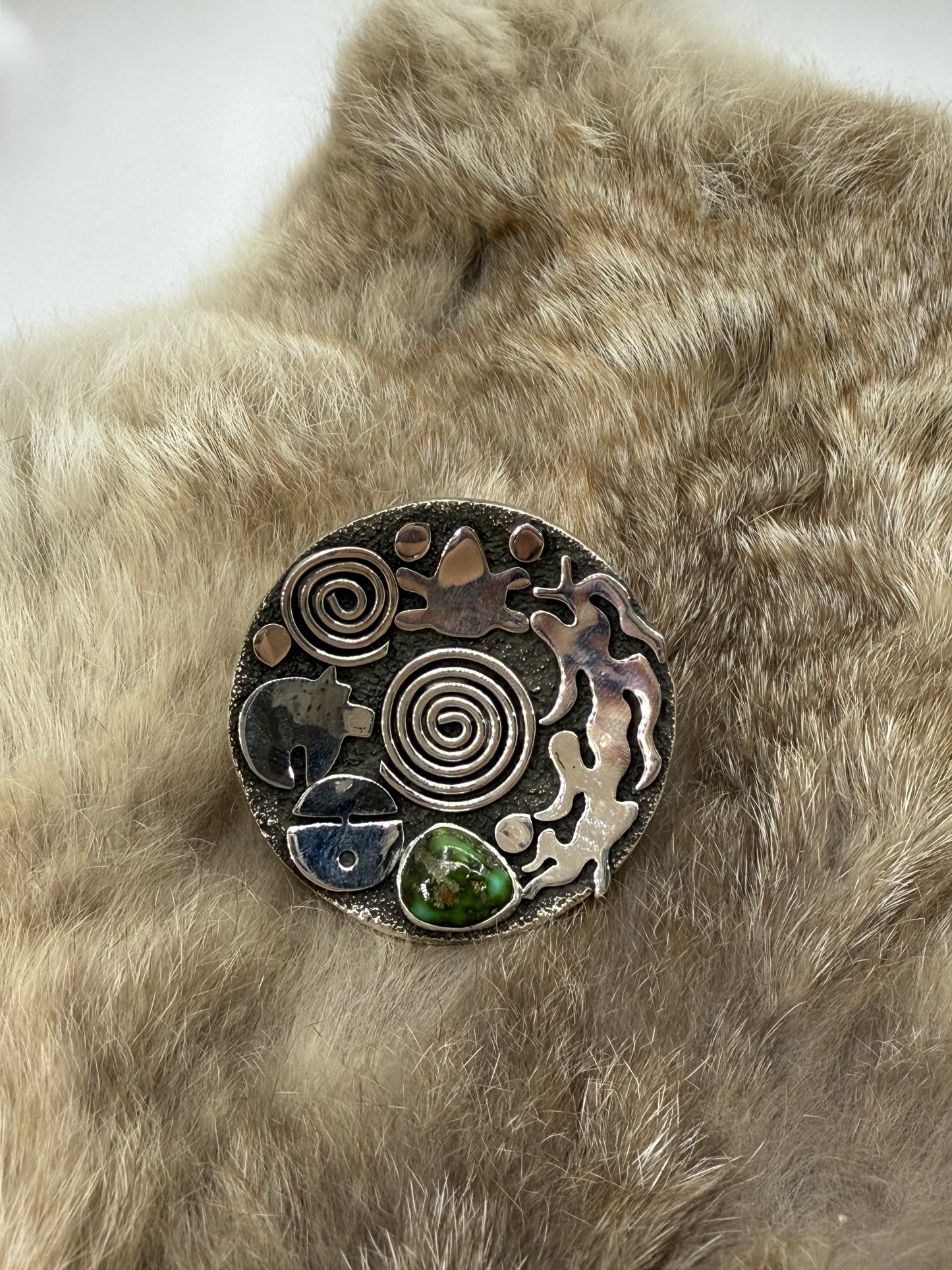 8.0 Sonoran Gold Turquoise Ring by Alex Sanchez, Navajo