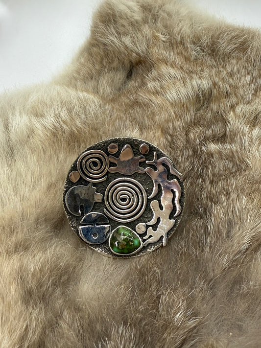 8.0 Sonoran Gold Turquoise Ring by Alex Sanchez, Navajo