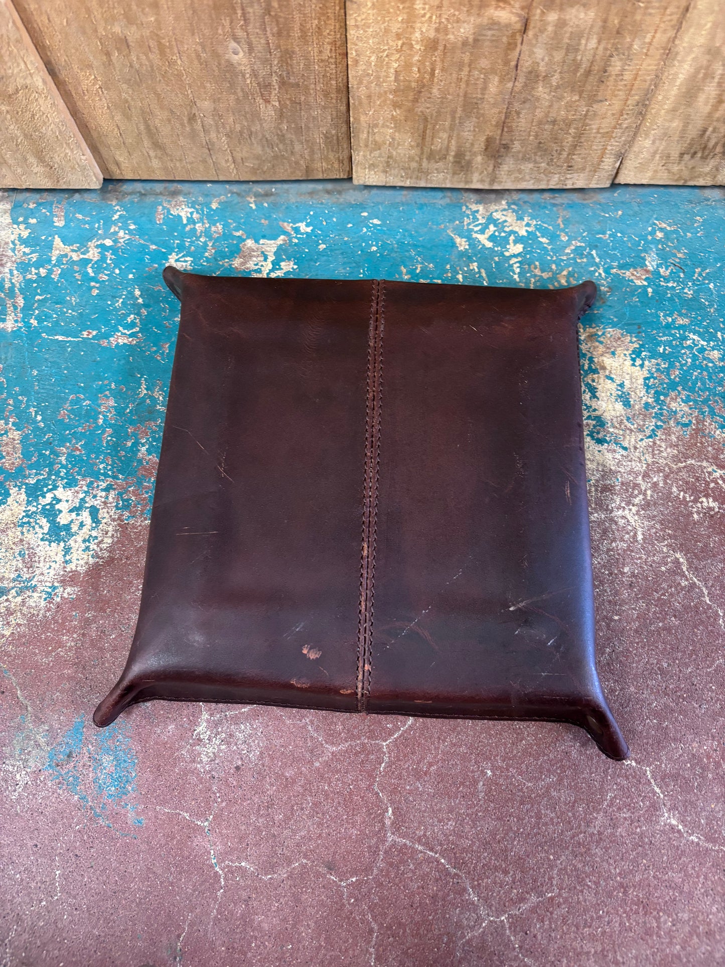 Aces Suit of Cards Leather Tooled Jewelry Tray