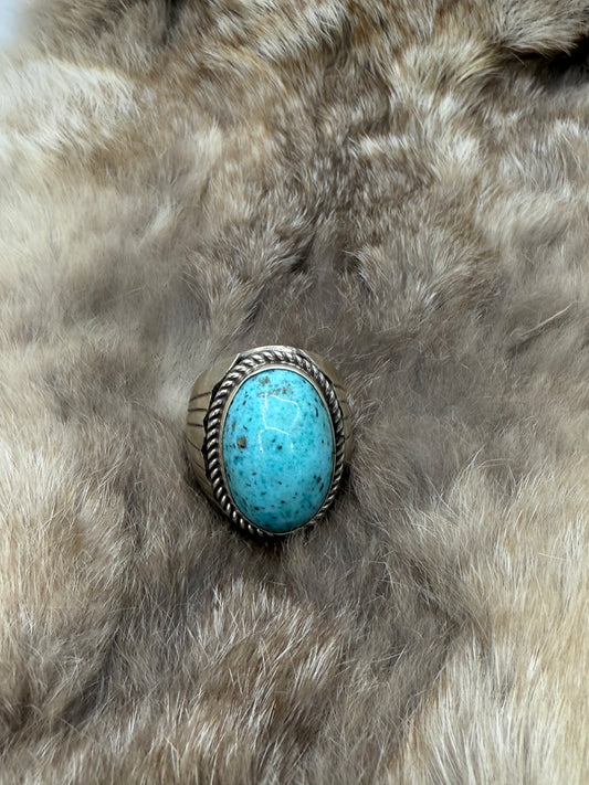 10.5 Kingman Turquoise Ring by Zia