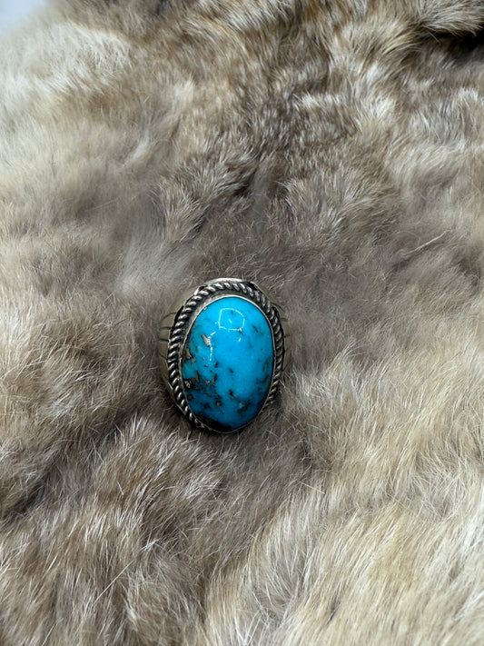 10.0 Kingman Turquoise Ring by Zia