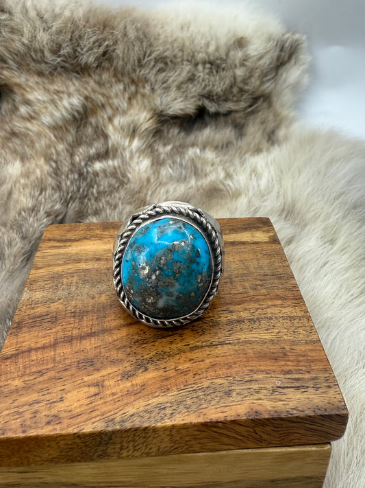 10.5 Kingman Turquoise Ring by Zia