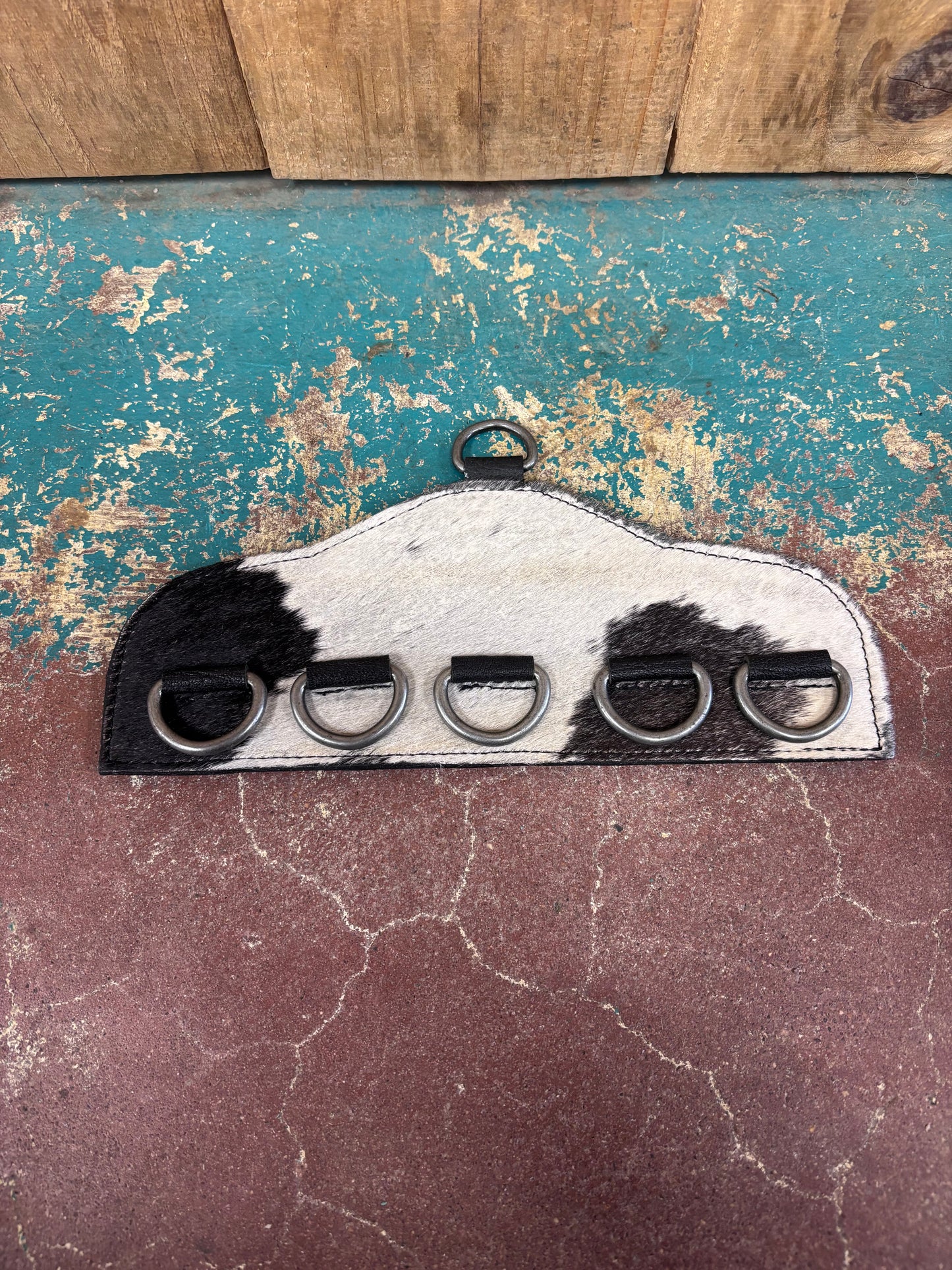 Black And White Cowhide Scarf Hanger