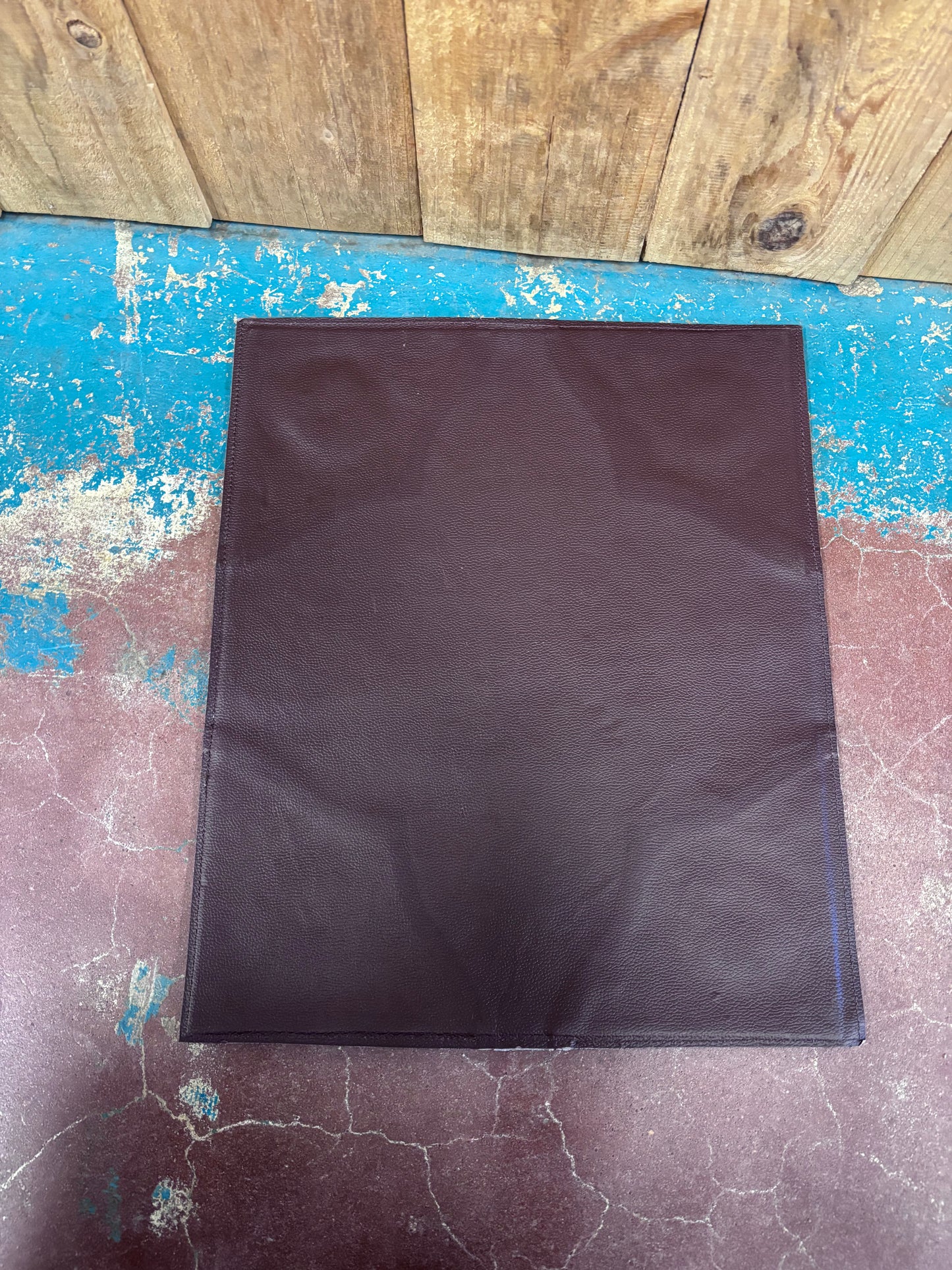 Black And White Cowhide Flower Tooled Placemat