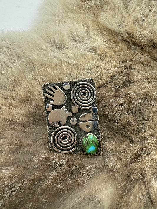 8.0 Sonoran Gold Ring by Alex Sanchez, Navajo