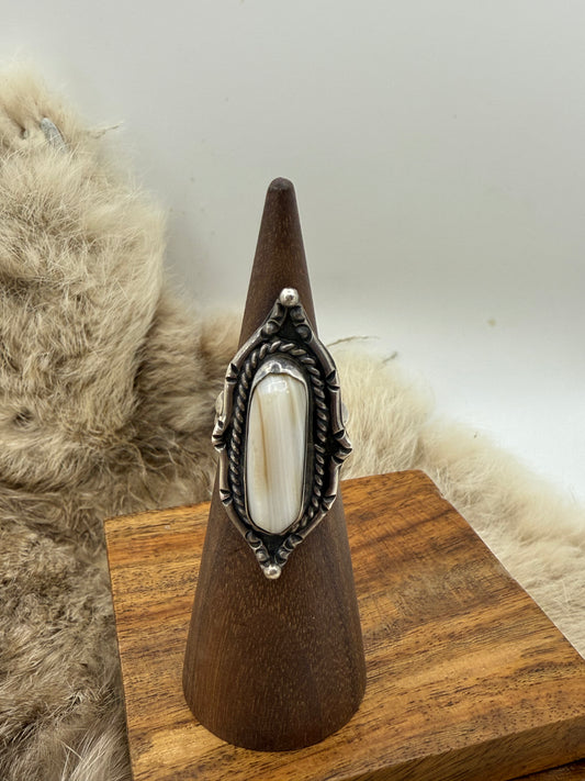 5.0 Mother of Pearl Vintage Ring