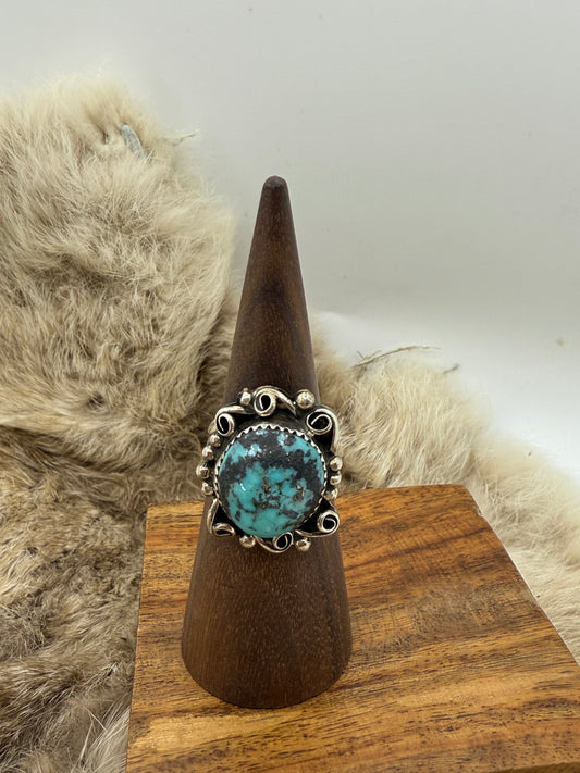 7.5 Vintage Turquoise Ring