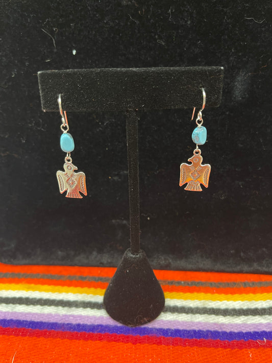 Thunderbird Turquoise Earrings