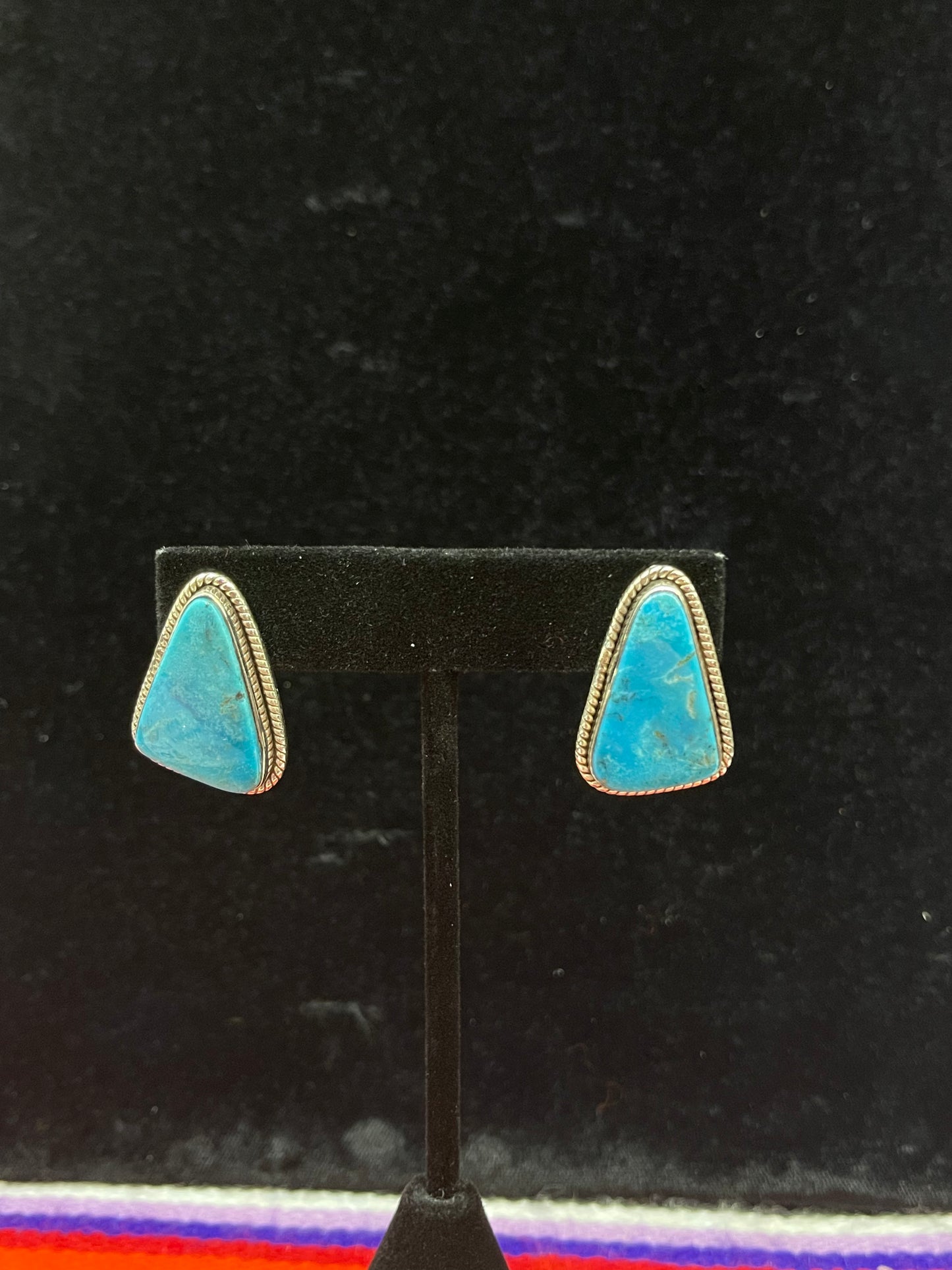 Kingman Turquoise Stud Earrings