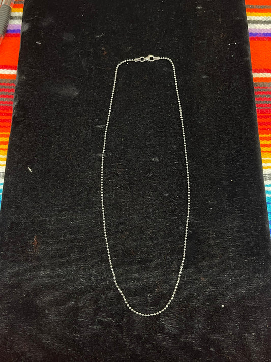 2mm 16" Silver Bead Chain